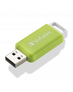 Verbatim USB flash disk, USB 2.0, 32GB, DataBar, zelený, 49454, pro archivaci dat