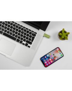 Verbatim USB flash disk, USB 2.0, 64GB, Store,N,Go PinStripe, zelený, 49964, pro archivaci dat