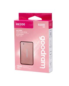 SSD Externí Goodram HX200, SSDPR-HX200-1K0-RG, černý, USB-C