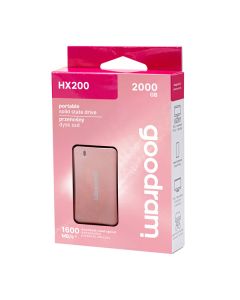 SSD Externí Goodram HX200, SSDPR-HX200-2K0-RG, černý, USB-C
