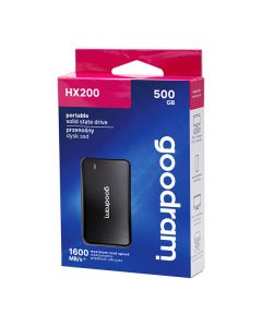 SSD Externí Goodram HX200, SSDPR-HX200-500, 500GB, černý, USB-C