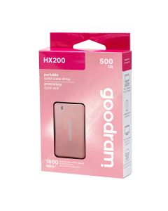 SSD Externí Goodram HX200, SSDPR-HX200-500-RG, 500GB, rose gold, USB-C