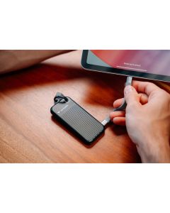 SSD Externí Verbatim Pocket SSD Black/Grey, 32194, 2000GB, černý, M.2, obsahuje USB C kabel a pytlík, USB-C