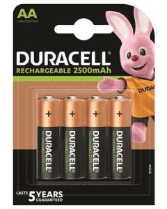 Dobíjecí baterie, AA, 4 x 2500 mAh, DURACELL