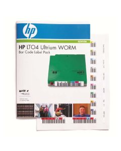 HP Ultrium 4 WORM, zelená, Q2010A, štítky s čárovým kódem