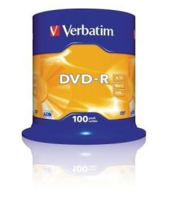 DVD-R 4,7GB, 16x, AZO, Verbatim, 100-cake