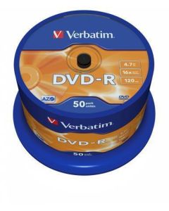 DVD-R 4,7GB, 16x, AZO, Verbatim, 50-cake