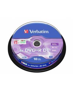DVD+R DL, 8,5GB, 8x, Verbatim, Double Layer, 10-cake