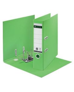 Pákový pořadač "180 Recycle", zelená, 80 mm, A4, karton, LEITZ 10180055