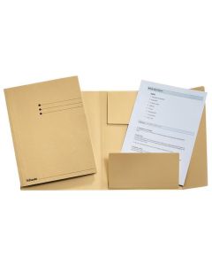 Desky s chlopněmi "Manilla", béžová, PP, A4, ESSELTE