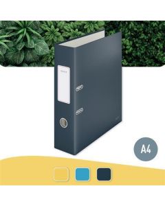 Pákový pořadač "Cosy Soft Touch", matně šedá, karton, A4, 180°, 80 mm, LEITZ