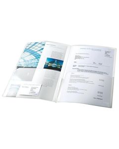 Desky s vnitřní chlopní, čirá, A4, 180 mikronů, matný, ESSELTE