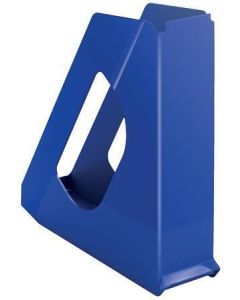 Stojan na časopisy "Europost", modrá, 68 mm, plast, ESSELTE