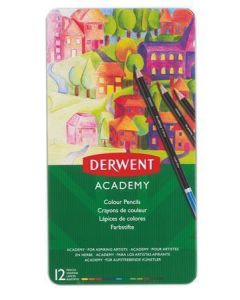 Pastelky "Academy", 12 různých barev, DERWENT