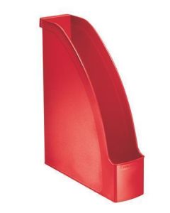 Stojan na časopisy “Plus”, červená, A4, 70 mm, plast, LEITZ