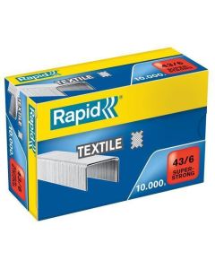 Drátky "Superstrong", 43/6, pozinkované, na textil, RAPID