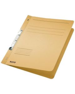 Desky s rychlo vazačem, žlutá, karton, A4, metalická struktura, LEITZ