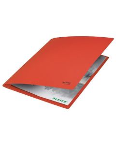 Desky s rychlovazačem "Recycle", červená, A4, karton, LEITZ 39040025