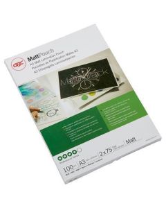 Laminovací fólie, 75 mikronů, A3, matná, 100 ks, GBC 41660E