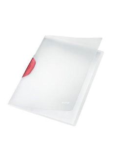 Desky s klipem "Color Clip Magic", červená, PP, A4, LEITZ