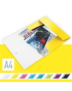 Desky s gumičkou "Wow", žlutá, A4, PP, LEITZ