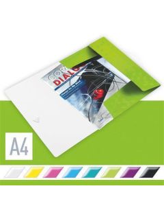 Desky s gumičkou "Wow", zelená, A4, PP, LEITZ