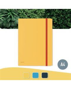 Spisové desky "Cosy", matně žlutá, A4, PP, s gumičkou, LEITZ