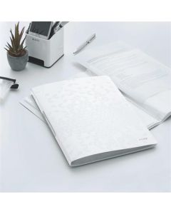Katalogová kniha "Wow", bílá, 20 kapes, A4, PP, LEITZ
