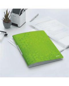 Katalogová kniha "Wow", zelená, 20 kapes, A4, PP, LEITZ