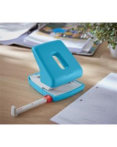Děrovačka "Cosy", modrá, 30 listů, LEITZ 50040061