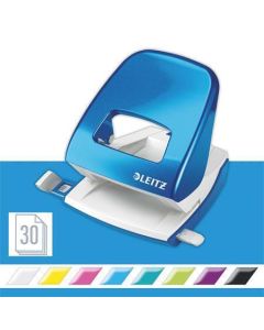 Děrovačka "Nexxt Style 5008", metalická modrá, 30 listů, LEITZ
