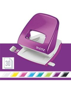 Děrovačka "Nexxt Style 5008", metalická fialová, 30 listů, LEITZ