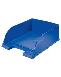 Odkladač "Plus Jumbo", modrá, plast, LEITZ