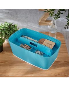 Organizér "MyBox Cosy", modrá, malý, s držadlem, LEITZ 52660061