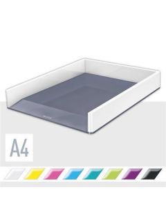 Dvoubarevný odkladač “Wow”, bílá, plast, LEITZ