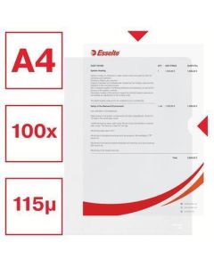 Desky "L" "Standard", matný, A4, 115 mikronů, pomerančový povrch, ESSELTE