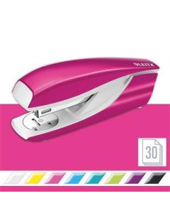 Sešívačka "Nexxt Wow 5502", metalická růžová, 24/6, 26/6, 30 listů, LEITZ