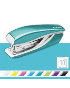 Sešívačka "Nexxt Wow 5528", ledově modrá, mini, No.10, 10 listů, kov, LEITZ