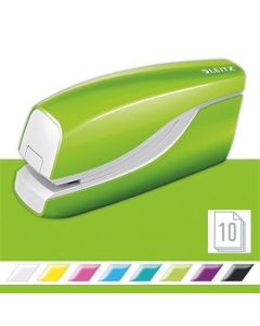 Sešívačka "Wow", zelená, elektrická, No.10, 10 listů, LEITZ