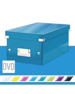 Krabice na DVD "Click&Store", modrá, LEITZ