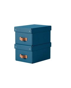 Úložný box "Puro", oceánově modrá, velikost S, 2 ks/balení, LEITZ 61470068