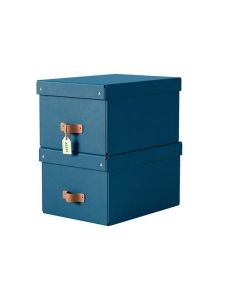 Úložný box "Puro", oceánově modrá, velikost M, 2 ks/balení, LEITZ 61490068
