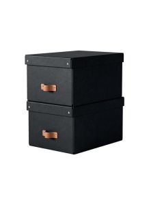Úložný box "Puro", černá, velikost M, 2 ks/balení, LEITZ 61490095