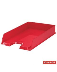 Odkladač "Europost", Vivida červená, plast, ESSELTE