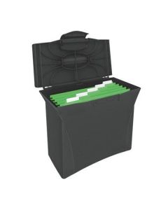 Zásobník na závěsné desky "Europost", 5 ks závěsných desek, Vivida černá, plast, ESSELTE