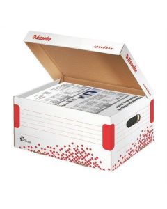 Rychle-složitelný archivační kontejner s víkem "Speedbox", vel. S, bílá, A4 ESSELTE