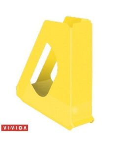 Stojan na časopisy "Europost", Vivida žlutá, 68 mm, plast, ESSELTE