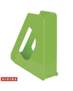 Stojan na časopisy "Europost", Vivida zelená, 68 mm, plast, ESSELTE