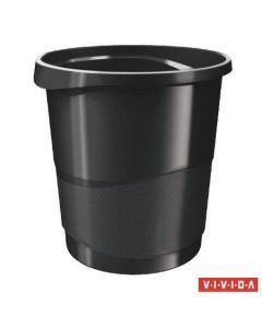 Odpadkový koš "Europost", Vivida černá, 14 l, ESSELTE