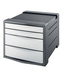 Zásuvkový box "Europost", 4 zásuvky, Vivida bílá, plast, ESSELTE
